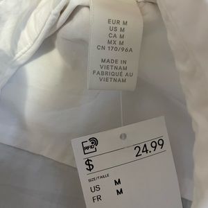 White cropped nice top